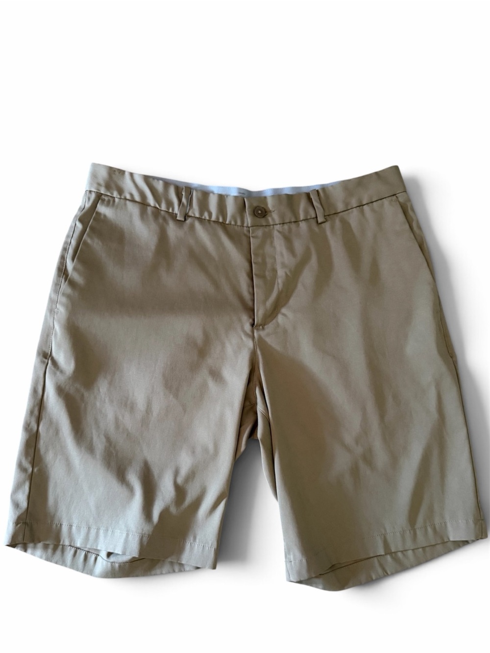 Nike Men's Light Khaki Flat-Front Shorts